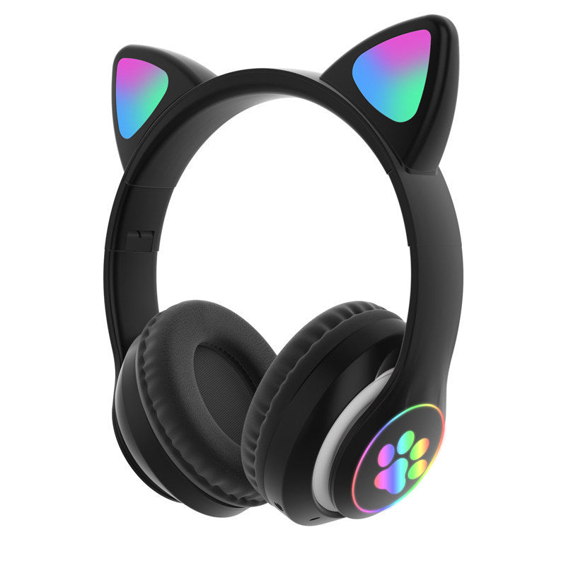 JMT-995978 Cat Ear Luminous Bluetooth Headset with Voice Control and Bilateral Stereo Sound