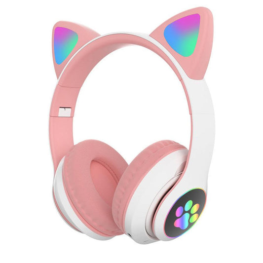 JMT-995978 Cat Ear Luminous Bluetooth Headset with Voice Control and Bilateral Stereo Sound