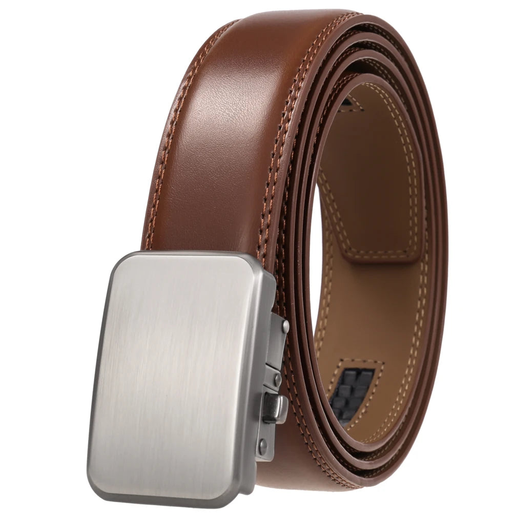 JMT-996234 Genuine Leather Automatic Men's Belt with Custom Logo - Model LY36-22059-1