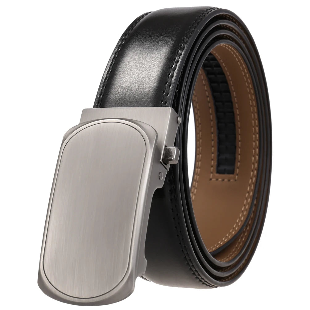 JMT-996234 Genuine Leather Automatic Men's Belt with Custom Logo - Model LY36-22059-1