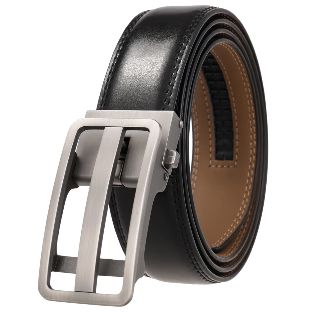 JMT-996234 Genuine Leather Automatic Men's Belt with Custom Logo - Model LY36-22059-1
