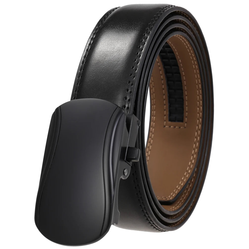 JMT-996234 Genuine Leather Automatic Men's Belt with Custom Logo - Model LY36-22059-1
