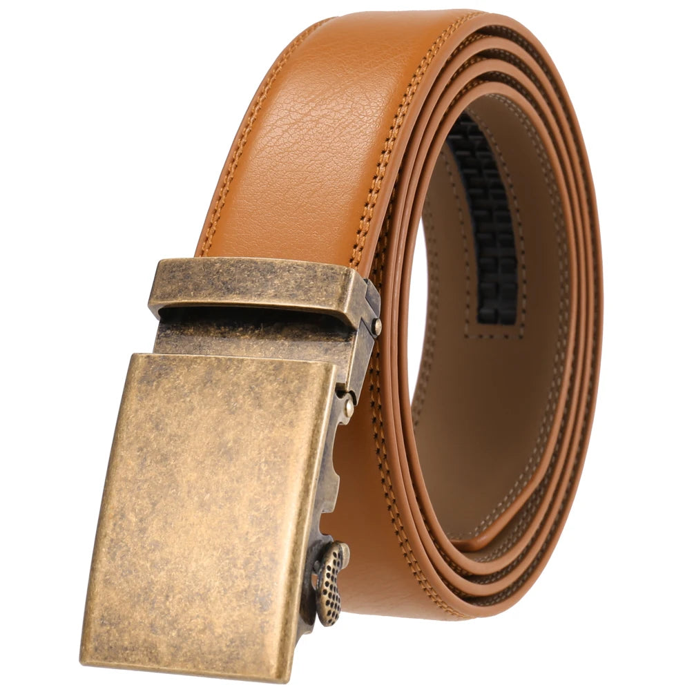 JMT-996234 Genuine Leather Automatic Men's Belt with Custom Logo - Model LY36-22059-1