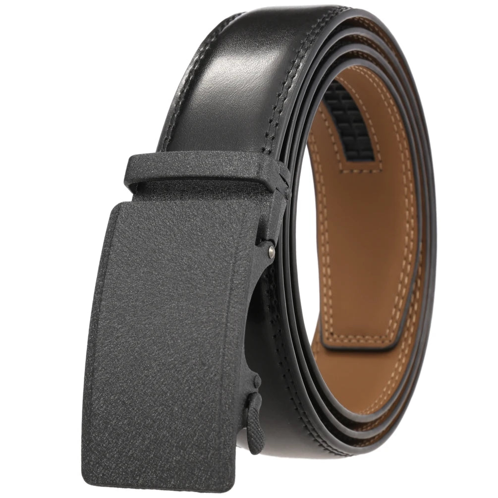 JMT-996234 Genuine Leather Automatic Men's Belt with Custom Logo - Model LY36-22059-1