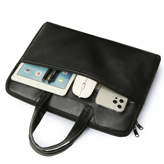 JMT-996618 Large Capacity Waterproof Laptop Sleeve Bag for Men - Professional Briefcase for Notebook and Business Essentials