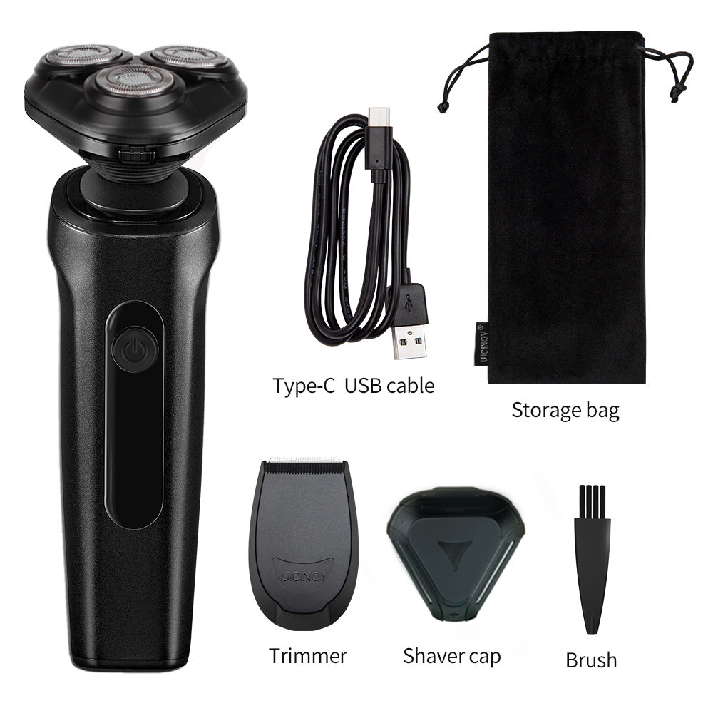 JMT-996746 Rechargeable Multi-Function Electric Razor for Men with Wet/Dry Shaving and Sideburn Trim Function