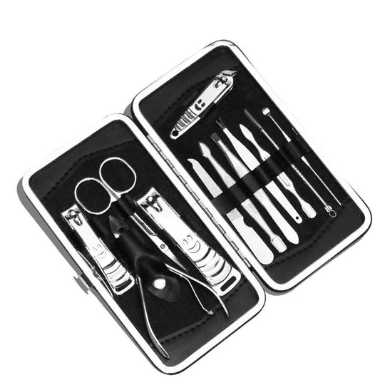 JMT-996938 Golden Dragon Pattern 12-Piece Stainless Steel Nail Clipper Set