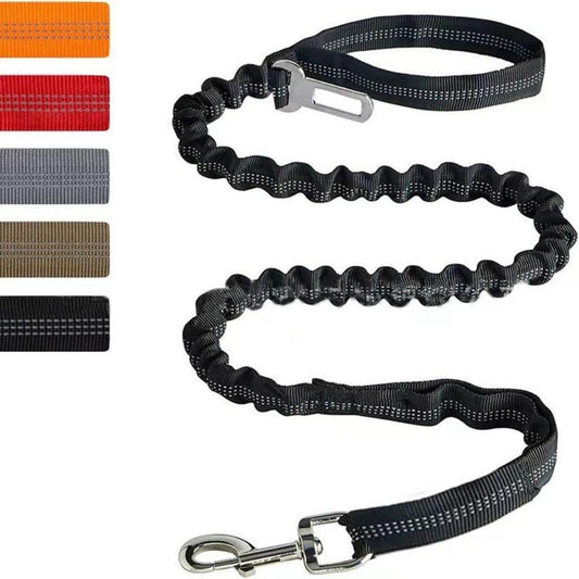 JMT-997130 Reflective Polyester Dog Rope Leash - Free Size Adjustable 2.5X110-170CM in Multiple Colors