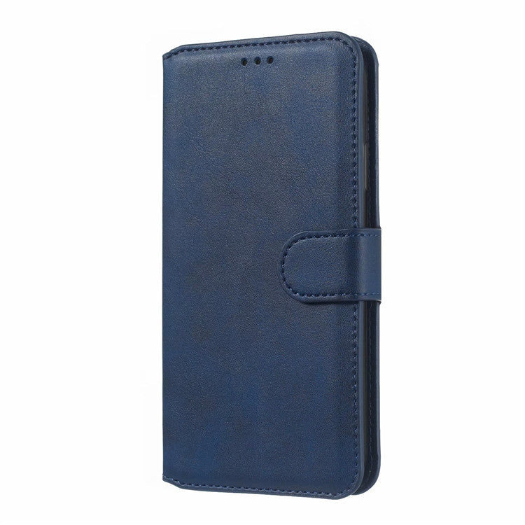 JMT-997322 Sleek Solid Color Leather Phone Case with Classic Calf Pattern for Samsung