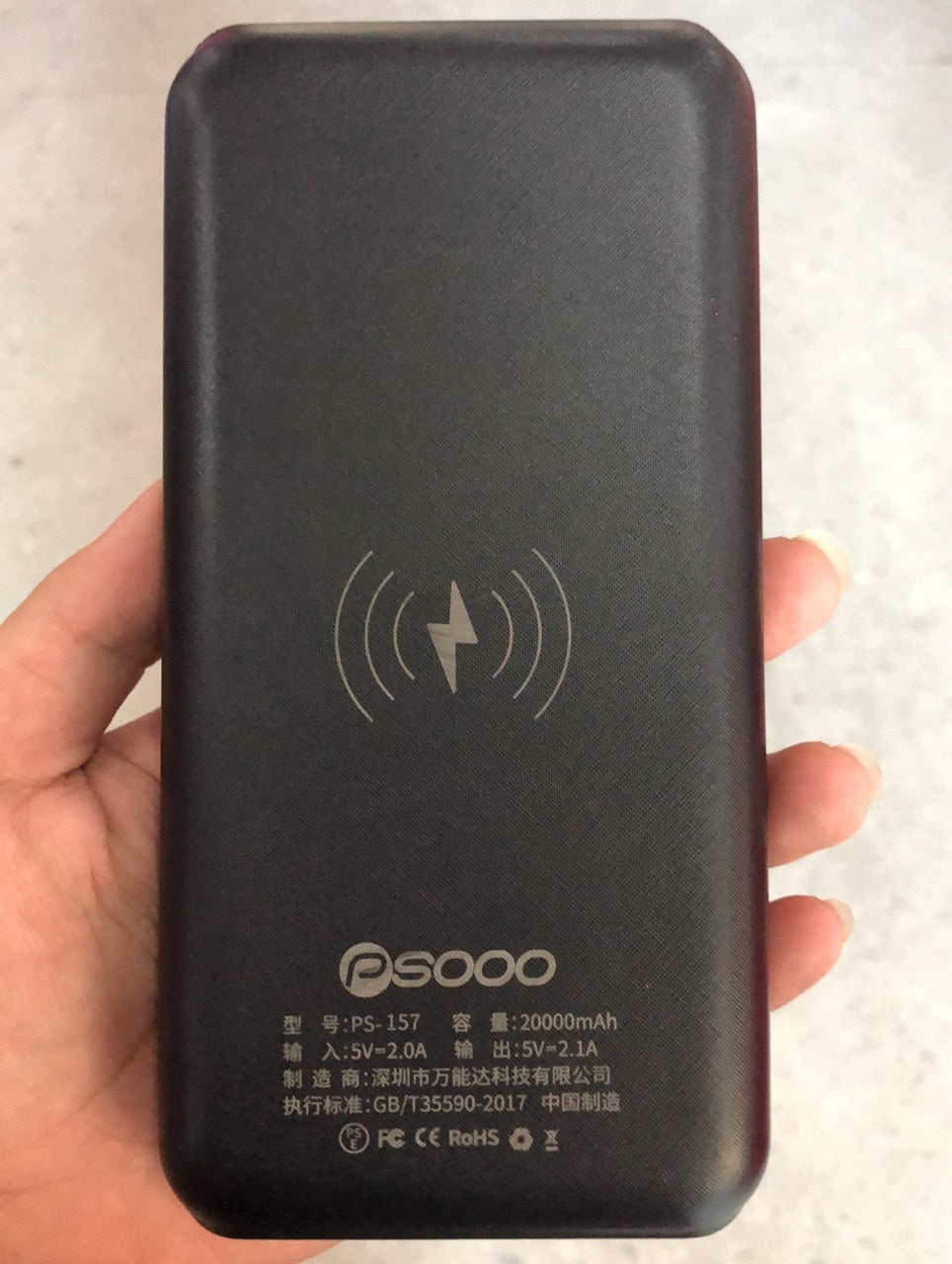 JMT-997962 Wireless Solar Charger Power Bank with LED Flashlight for Mobile Devices, 3 USB Ports, Compatible with iPhone, Xiaomi, Samsung