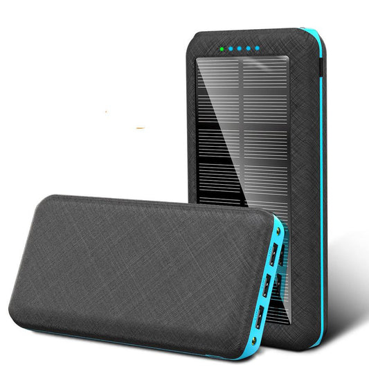 JMT-997962 Wireless Solar Charger Power Bank with LED Flashlight for Mobile Devices, 3 USB Ports, Compatible with iPhone, Xiaomi, Samsung