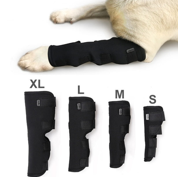 JMT-998410 Dog Leg Support Sleeve for Injury Prevention and Recovery in Black