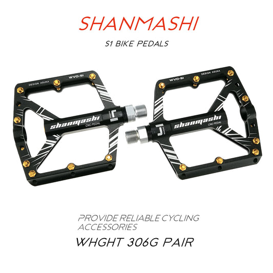 JMT-998474 Yamashi S1 Mountain Bike Pedals with Adjustable Grip and Durable Design