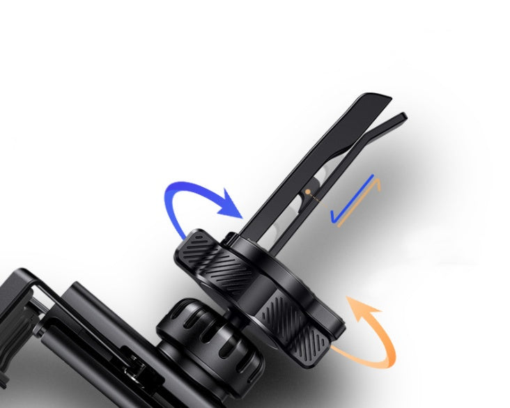 JMT-998794 Fully Automatic Gravity Air Outlet Dual-arm Car Mobile Phone Holder with One-handed Access