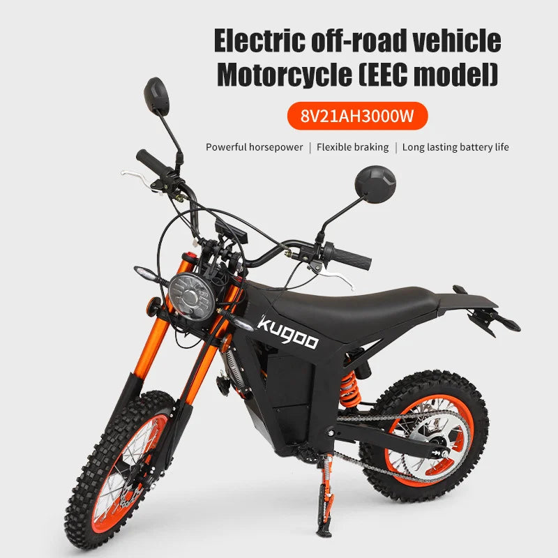 JMT-998858 1500W Electric Dirt Bike with Full Suspension Off-Road E-Mountain Dirt Bike , Top Speed 27.9 mph