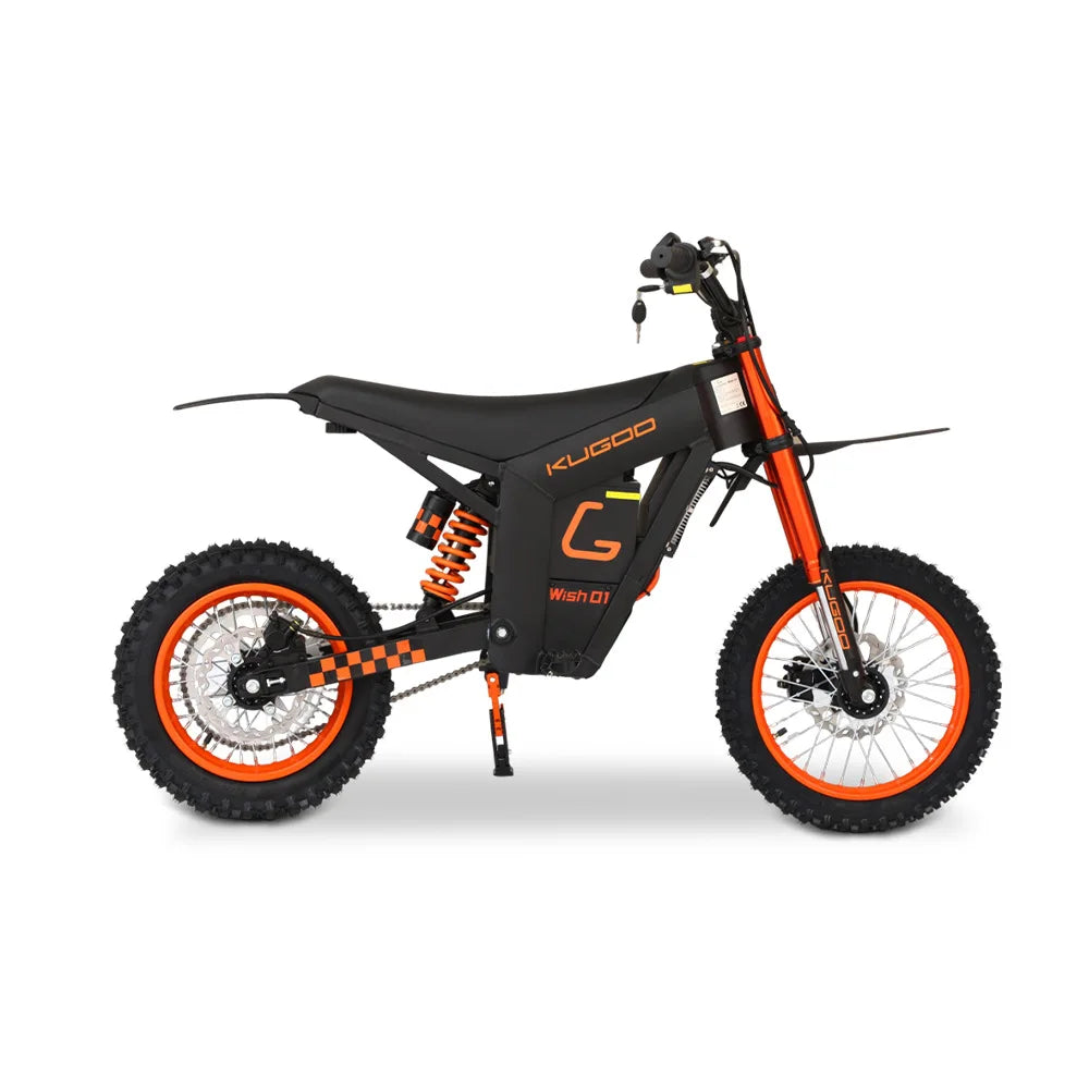 JMT-998858 1500W Electric Dirt Bike with Full Suspension Off-Road E-Mountain Dirt Bike , Top Speed 27.9 mph