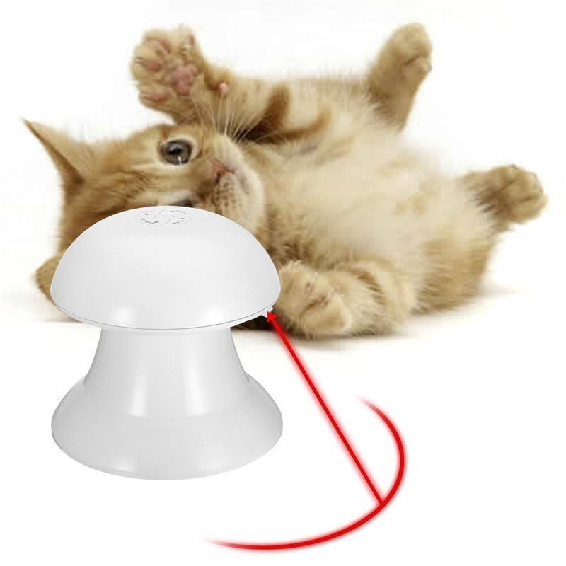 JMT-999242 Interactive 360-Degree Laser Cat Toy with Safe LED Module and Anti-Slip Base