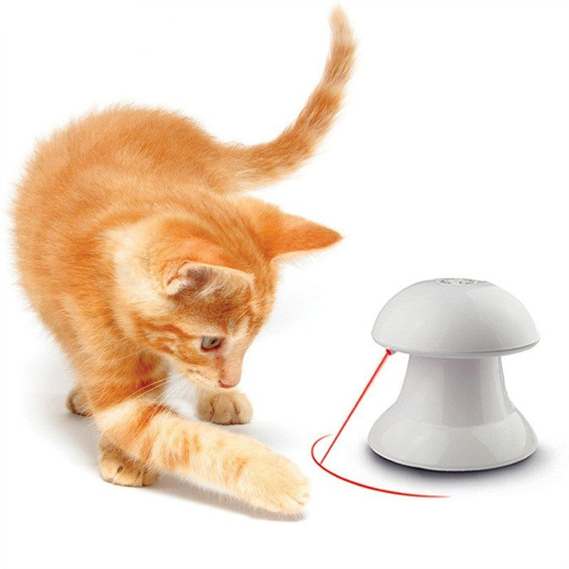 JMT-999242 Interactive 360-Degree Laser Cat Toy with Safe LED Module and Anti-Slip Base
