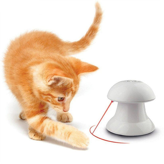 JMT-999242 Interactive 360-Degree Laser Cat Toy with Safe LED Module and Anti-Slip Base