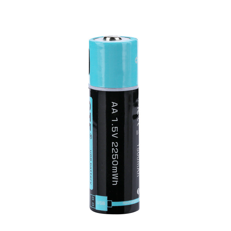 JMT-999434 Rechargeable USB AA Battery 1.5V 1500mAh with Smart Protection Chip