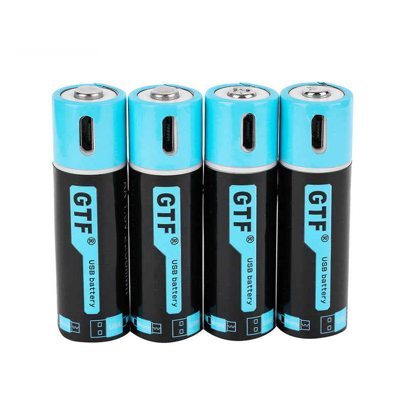 JMT-999434 Rechargeable USB AA Battery 1.5V 1500mAh with Smart Protection Chip