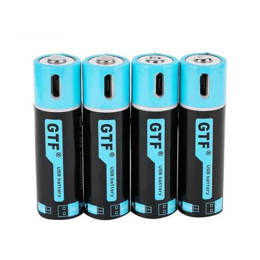 JMT-999434 Rechargeable USB AA Battery 1.5V 1500mAh with Smart Protection Chip