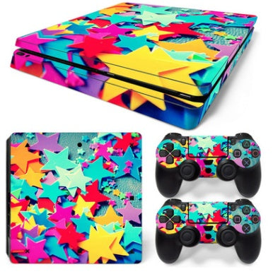 JMT-999562 Eco-Friendly PVC Air Duct Sticker for PS4 Slim - High-Definition Print, Non-Toxic Material