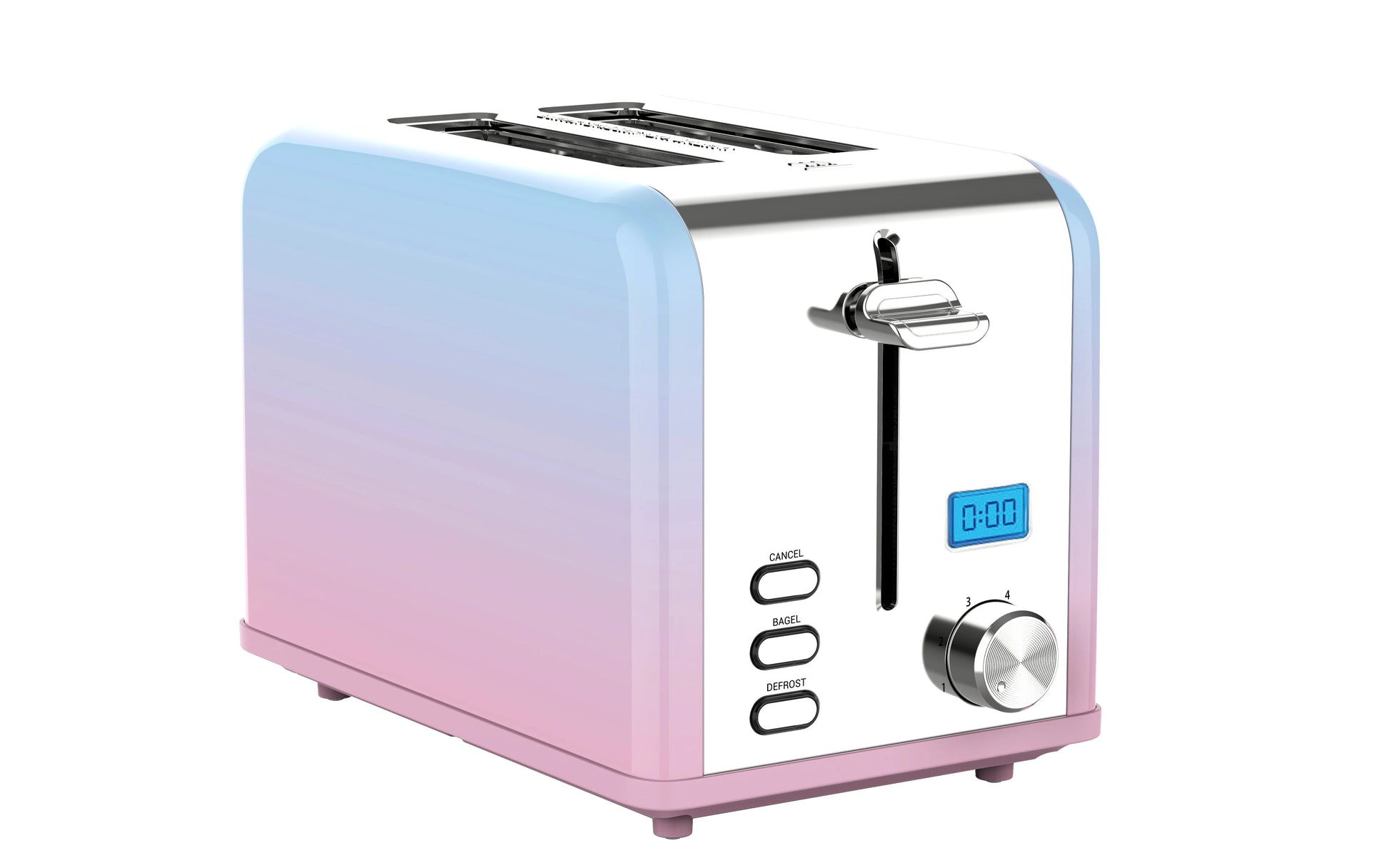 JMT-999754 Digital 2 Slice Touch Screen Bread Toaster in Modern Design