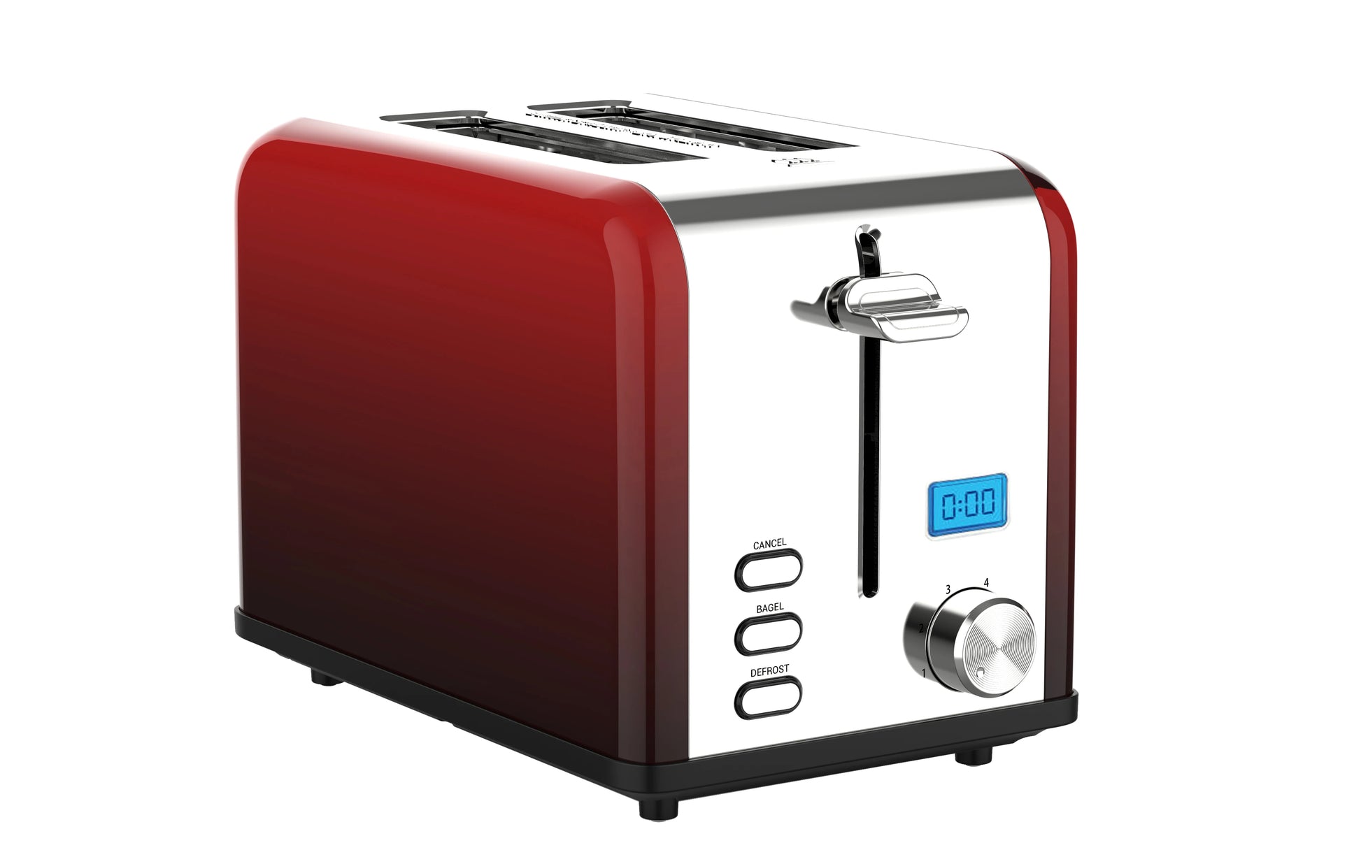 JMT-999754 Digital 2 Slice Touch Screen Bread Toaster in Modern Design