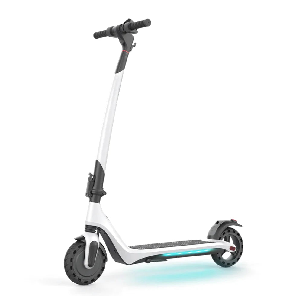 MX-A3 Eco 21.7 Miles 36V 8Ah 288Wh 350W Single-Motor Drive Extended-Range Foldable Electric Scooter - White