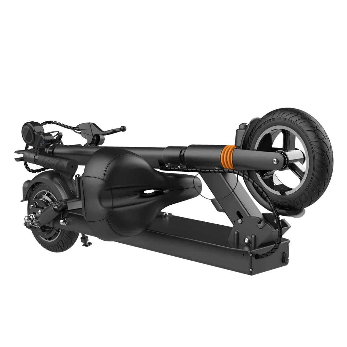 MX-F7S 47.8 Miles 48V 24Ah 1152Wh 500W Single-Motor Drive Long-Range Foldable Electric Scooter - Black