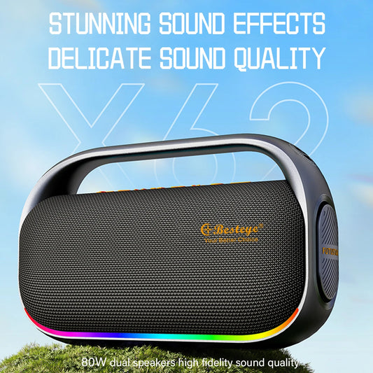 JMT-788490 Portable 80W Wireless Speaker with TWS Function and TF Card Support for Outdoor Use
